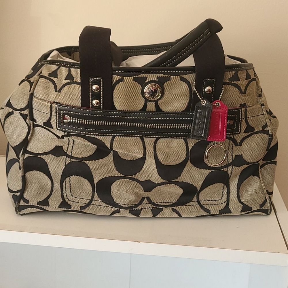 Black coach purse